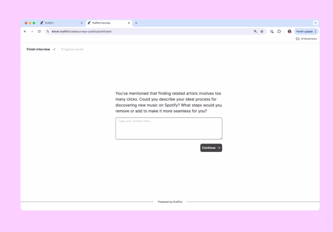 Update: AI-powered user interviews are here!