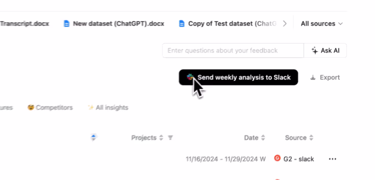 Update: Get weekly insights in Slack 💌 ‌ ‌ ‌ ‌ ‌ ‌ ‌