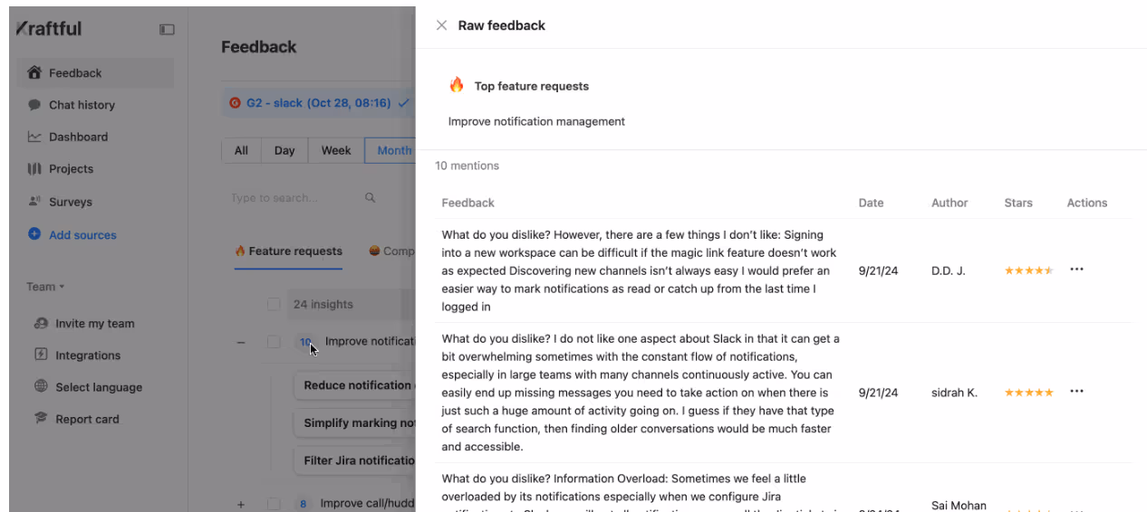 Update: Dive deeper into user feedback 🔎 