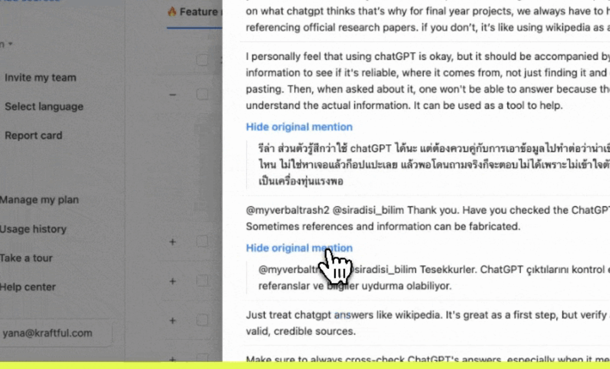 Update: Listen to users in EVERY language